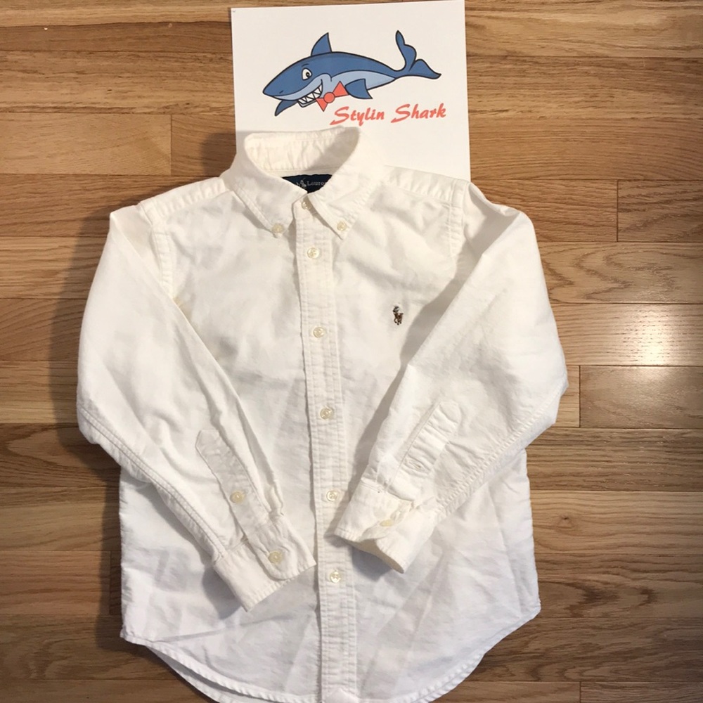 RALPH LAUREN - BOYS - White Button Down - Size 6